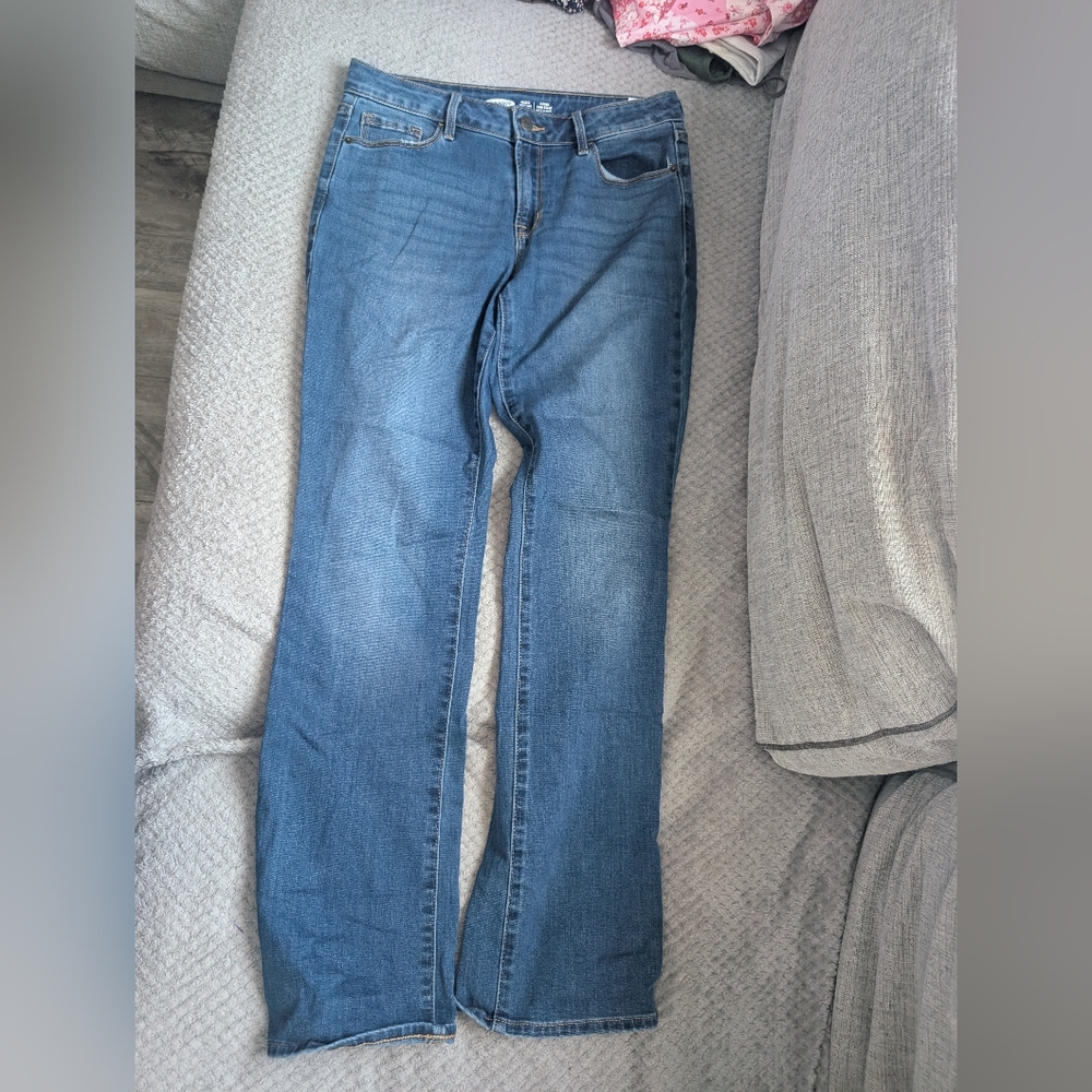 Old Navy Blue Straight Leg Jeans Classic Denim